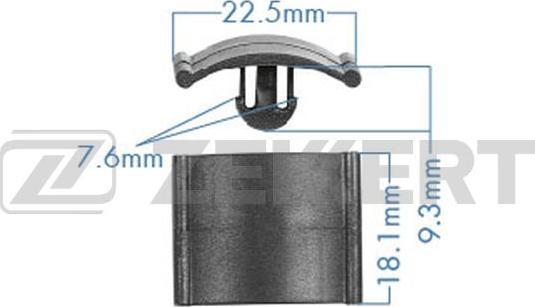 Zekkert BE-2502 - Suoja / koristelista inparts.fi