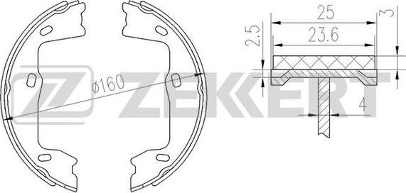 Zekkert BK-4449 - Jarrukenkäsarja inparts.fi