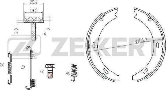 Zekkert BK-4440 - Jarrukenkäsarja inparts.fi