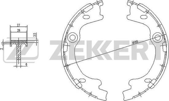 Zekkert BK-4454 - Jarrukenkäsarja inparts.fi