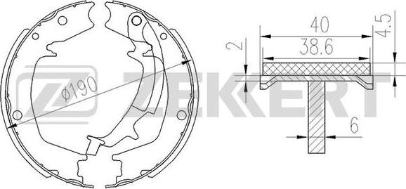 Zekkert BK-4451 - Jarrukenkäsarja inparts.fi