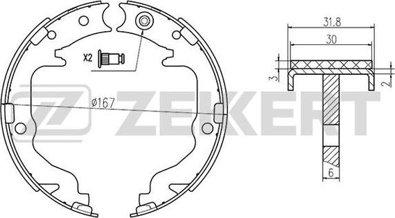 Zekkert BK-4438 - Jarrukenkäsarja inparts.fi