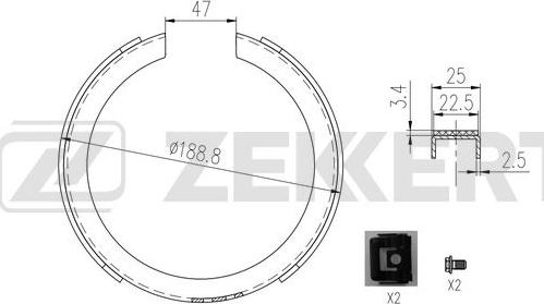 Zekkert BK-4015 - Jarrukenkäsarja inparts.fi