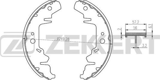 Zekkert BK-4039 - Jarrukenkäsarja inparts.fi