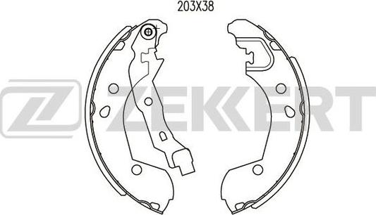 Zekkert BK-4026 - Jarrukenkäsarja inparts.fi