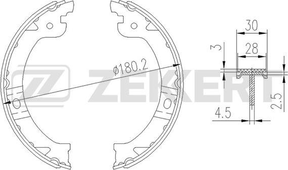 Zekkert BK-4191 - Jarrukenkäsarja inparts.fi