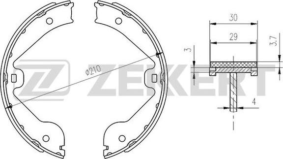 Zekkert BK-4164 - Jarrukenkäsarja inparts.fi