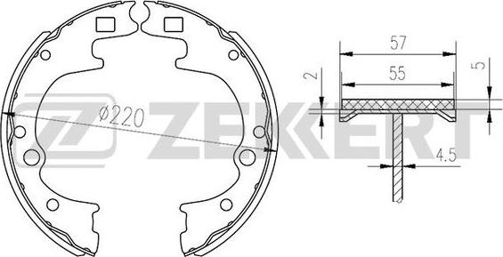 Zekkert BK-4109 - Jarrukenkäsarja inparts.fi