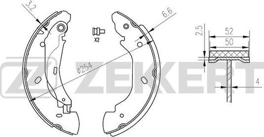 Zekkert BK-4100 - Jarrukenkäsarja inparts.fi