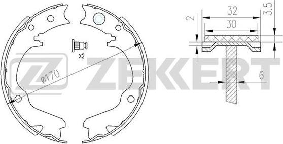 Zekkert BK-4134 - Jarrukenkäsarja inparts.fi