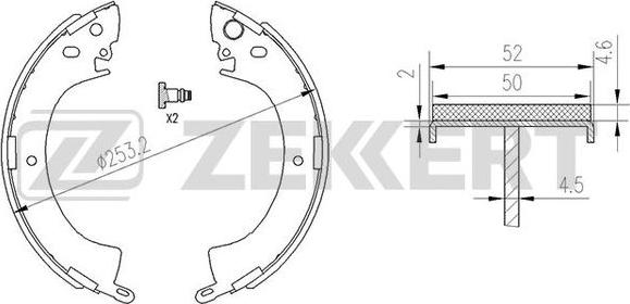 Zekkert BK-4174 - Jarrukenkäsarja inparts.fi