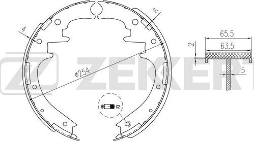 Zekkert BK-4346 - Jarrukenkäsarja inparts.fi