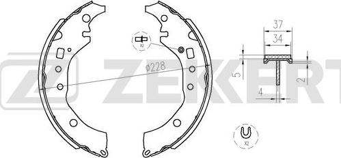 Zekkert BK-4356 - Jarrukenkäsarja inparts.fi