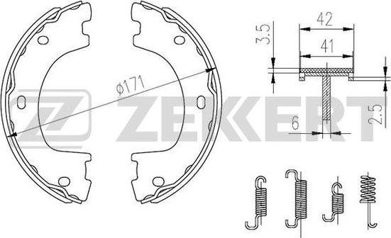 Zekkert BK-4308 - Jarrukenkäsarja inparts.fi