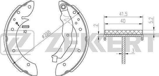 Zekkert BK-4317 - Jarrukenkäsarja inparts.fi