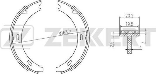 Zekkert BK-4336 - Jarrukenkäsarja inparts.fi