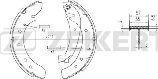 Zekkert BK-4375 - Jarrukenkäsarja inparts.fi