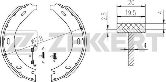 Zekkert BK-4297 - Jarrukenkäsarja inparts.fi