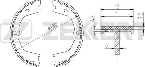 Zekkert BK-4242 - Jarrukenkäsarja inparts.fi