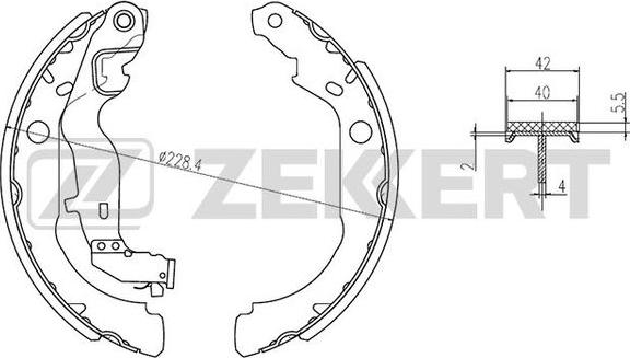 Zekkert BK-4264 - Jarrukenkäsarja inparts.fi