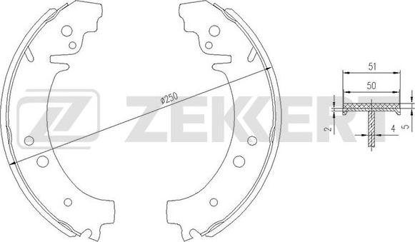 Zekkert BK-4273 - Jarrukenkäsarja inparts.fi