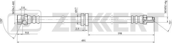 Zekkert BS-9493 - Jarruletku inparts.fi