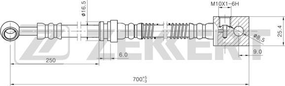 Zekkert BS-9463 - Jarruletku inparts.fi