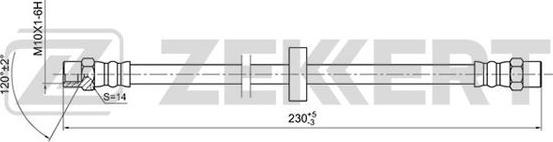 Zekkert BS-9047 - Jarruletku inparts.fi