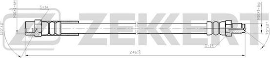 Zekkert BS-9057 - Jarruletku inparts.fi