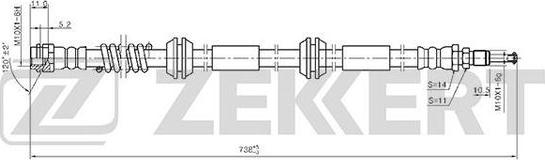 Zekkert BS-9396 - Jarruletku inparts.fi