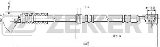 Zekkert BS-9281 - Jarruletku inparts.fi