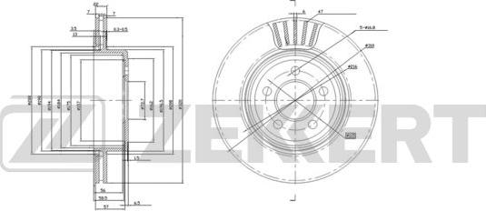 Zekkert BS-5948 - Jarrulevy inparts.fi