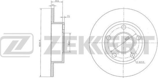 Zekkert BS-5929 - Jarrulevy inparts.fi