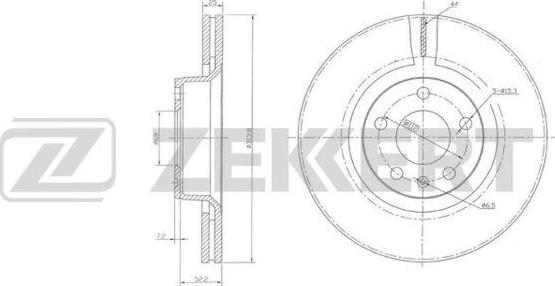 Zekkert BS-5921 - Jarrulevy inparts.fi