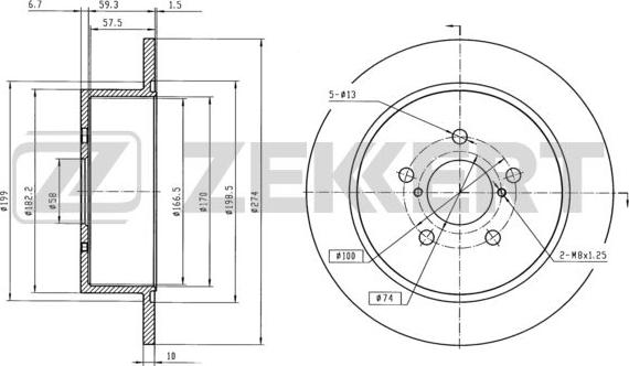 Maxgear 19-2356SPORT - Jarrulevy inparts.fi