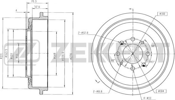 Zekkert BS-5478 - Jarrurumpu inparts.fi