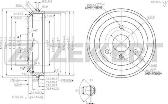 Zekkert BS-5569 - Jarrurumpu inparts.fi