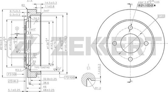 Zekkert BS-5572 - Jarrurumpu inparts.fi