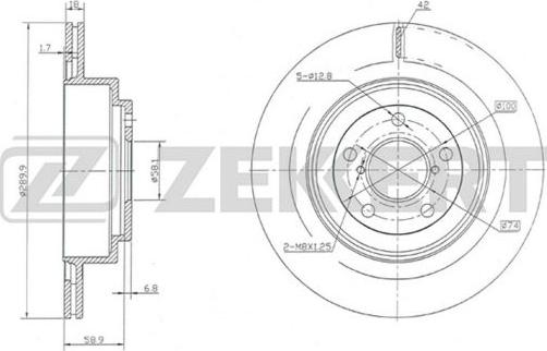 Zekkert BS-5697 - Jarrulevy inparts.fi