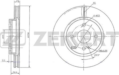 Zekkert BS-5656 - Jarrulevy inparts.fi