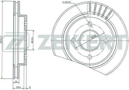 Zekkert BS-5058 - Jarrulevy inparts.fi