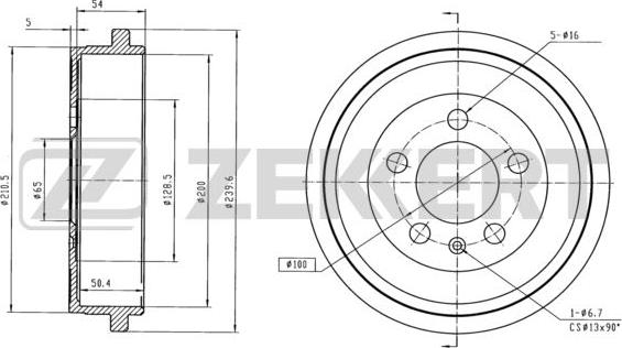 Zekkert BS-5029 - Jarrurumpu inparts.fi