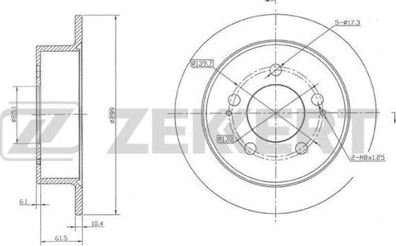 Zekkert BS-5148 - Jarrulevy inparts.fi