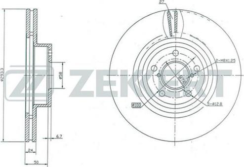 Zekkert BS-5182 - Jarrulevy inparts.fi