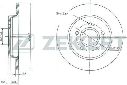 Zekkert BS-5314 - Jarrulevy inparts.fi