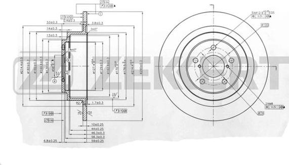 Zekkert BS-5324 - Jarrulevy inparts.fi