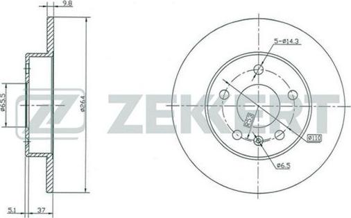 Zekkert BS-5246 - Jarrulevy inparts.fi