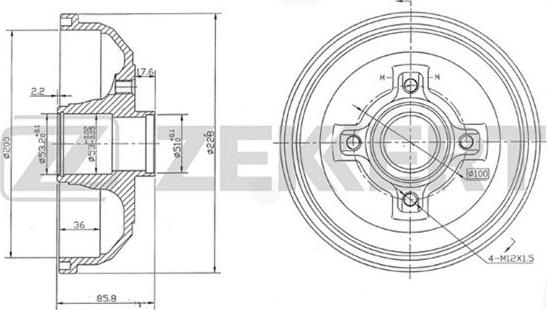 Zekkert BS-5208 - Jarrurumpu inparts.fi