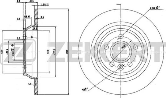 Zekkert BS-5212 - Jarrulevy inparts.fi