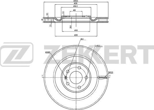 Zekkert BS-6476 - Jarrulevy inparts.fi